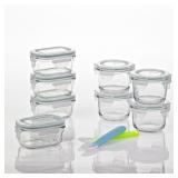 GLASSLOCK 18-PIECE BABY FOOD GLASS CONTAINER SET