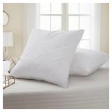 SERTA SERTA FEATHER EURO SQUARE PILLOW 2-PACK EURO