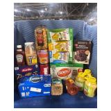 1 LOT (13) DINNER FOOD ITEMS, COFFEE, SMACKS, PROT