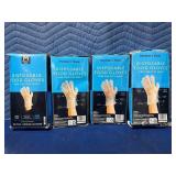 1 LOT OF (4) DISSPOSABLE FOOD GLOVES