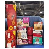 1 LOT (12) SNACKS, COFFEE, DRINKS, CREAMER