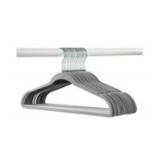 HEAVY DUTY ADULT VELVET HANGERS, GREY- 50 PACK