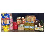 1 LOT (11) PANTRY FOOD, DRINKS, AND CONDIMENTS