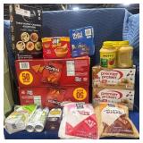 1 LOT (13) SNACKS, PROTEIN SHAKES, BAKING GOODS
