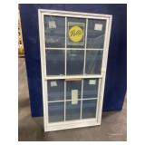 PELLA 38 X 69 METAL CLAD DOUBLE HUNG WINDOW, WHITE