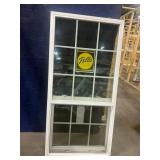 PELLA 34 1/2 X 70 VINYL SINGLE HUNG WINDOW, WHITE