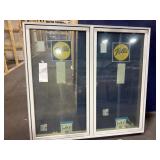 PELLA 58 X 54 VINYL CASEMENT DOUBLE WINDOW, WHITE