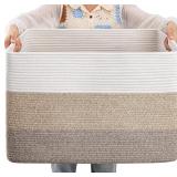 OIAHOMY BLANKET BASKET LAUNDRY BASKET DOG TOY BASK