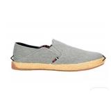 SZ 10M BEN SHERMAN PRILL HEEL CANVAS SLIP ON SHOE