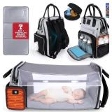 $110 PREMIUM BABY DIAPER BAG WITH CHANGING STATION