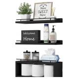WOPITUES FLOATING SHELVES FOR WALL WITH CUBE SHELF