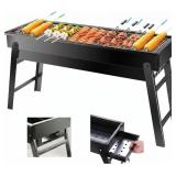 PORTABLE CHARCOAL GRILL, PORTABLE TABLETOP BBQ FOR