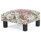 JOVECO SMALL FOOT REST STOOL OTTOMAN, 15" FABRIC S