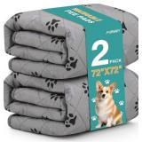 FUWERY EXTRA LARGE WASHABLE PEE PADS FOR DOGS, 72"