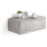 MOBILI FIVER, RICCARDO FLOATING NIGHTSTAND, CONCRE