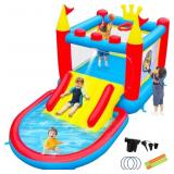 $170 WELLFUNTIME INFLATABLE WATER SLIDE, PVC BOUNC