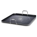 $169 HEXCLAD 16" HYBRID NONSTICK BBQ GRILL TOPPER,