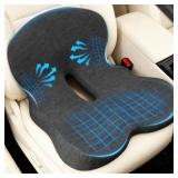 DENCHY MEMORY FOAM CAR SEAT CUSHION WITH BACK SUPP