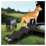 DOG RAMPS WITH 23.6" EXTRA-WIDE - PORTABLE 4-DOG S