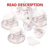 FANQUARE VINTAGE PORCELAIN TEA SET FOR WOMEN TEA P