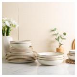 $105 AMORARC CERAMIC DINNERWARE SETS FOR 6, 18PCS