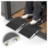 2-PIECE BRIDGE THRESHOLD RAMPS FOR DOORWAYS, 12X17