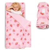 TODDLER NAP MAT WITH PILLOW AND BLANKET, EXTRA LAR