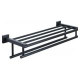ALISE DOUBLE TOWEL RACK FOR BATHROOM WALL MOUNTED