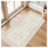 ENTRYWAY RUNNER RUGS KITCHEN MAT 2X4 PINKISH IVORY