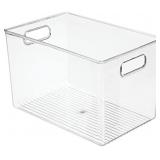 MDESIGN DEEP PLASTIC HOME STORAGE ORGANIZER BIN WI
