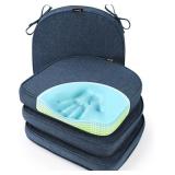 SUNROX GEL MEMORY FOAM CHAIR CUSHIONS, FADESHIELD
