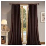 STANGH BROWN VELVET CURTAINS BLACKOUT FOR LIVING R