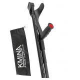 KMINA FOLDABLE FOREARM CRUTCH, CARBON FIBER, OPEN
