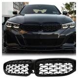 G20 GRILLE - FRONT KIDNEY GRILLE ABS GLOSS BLACK D