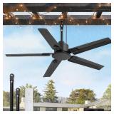 FANBULOUS 48" OUTDOOR CEILING FAN NO LIGHT,IP65 WE