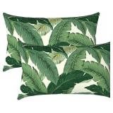 LVTXIII SET OF 2 PATIO LUMBAR PILLOWS, 12"X20" FAD