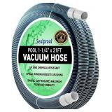 SWIMMING POOL VACUUM HOSE 1-1/4" X 21-FT, SWIVEL C
