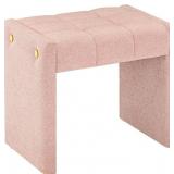 LUE BONA MODERN GRID TUFTED VANITY BENCH STOOL, 4.