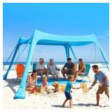 $108 PUREBOX BEACH TENT SUN SHELTER - 10X10FT BEAC
