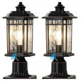 DASTOR 2 PACK DUSK TO DAWN OUTDOOR POST LIGHTS, OU