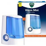 VICKS WARM MIST HUMIDIFIER FOR SMALL TO MEDIUM ROO