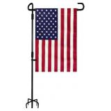 TOPFLAGS GARDEN FLAG STAND WITH AMERICAN FLAG GARD
