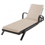 CHAISE LOUNGE CUSHIONS OUTDOOR, 72X 21X 3 INCH WAT