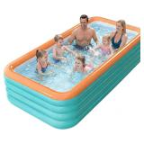 120" 4-LAYER THICKENED INFLATABLE POOL FOR KIDS &