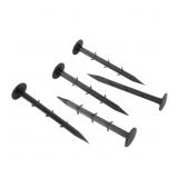 6 IN. H BLACK PLASTIC GARDEN STAKES LANDSCAPE STAP