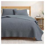 $160 100% COTTON GARMENT WASHED HONEYCOMB WAFFLE Q