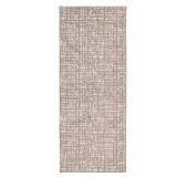 MOTLEY LIGHT BROWN/WHITE 2 FT. X 5 FT. RUNNER RUG
