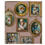 REGAL FRAMED BEASTS PINK NON-PASTED WALLPAPER (COV