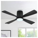 $187 48 IN. 4 SOLID WOOD BLADES INDOOR FLUSH MOUNT