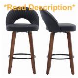 $269 MODERN SWIVEL BAR STOOL WITH RUBBERWOOD LEGS